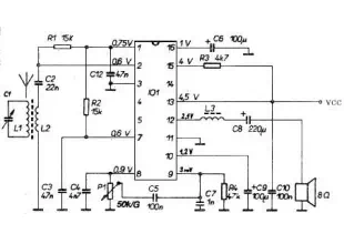 TDA1083 Am radio receiver circuit diagram electronic project