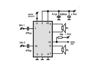 TDA8560 class B power amplifier circuit design project