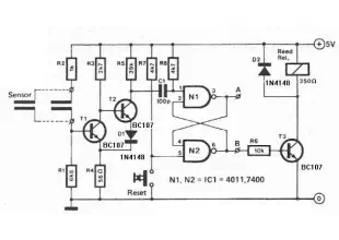 Humidity detector circuit electronic project