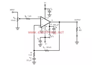 LM3886 amp electronic circuit project schematic circuit