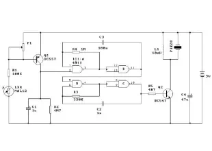 Light alarm schematic circuit diagram