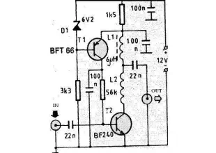 VHF antenna amplifier circuit diagram
