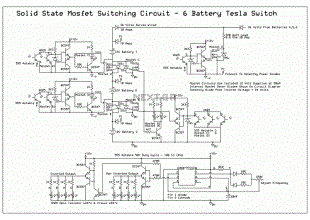 Battery Tesla Switch 720 Watt Mosfet Circuits