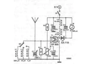RF field detector circuit diagram