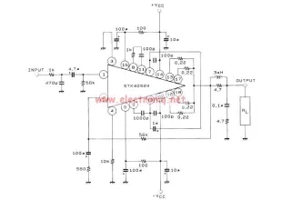 STK4050V audio amplifier circuit