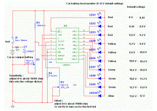 Car battery tester circuit