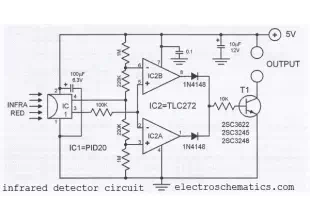 Infrared Detector Circuit with PID20