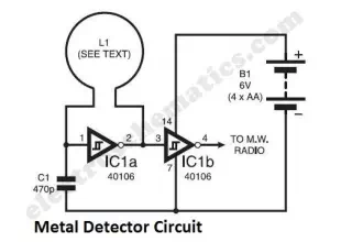 Simple Metal Detector Circuit
