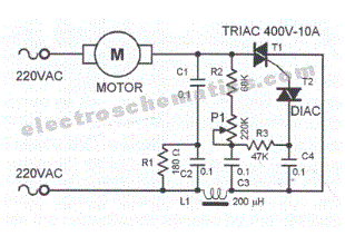 AC Motor Speed Controller Circuit