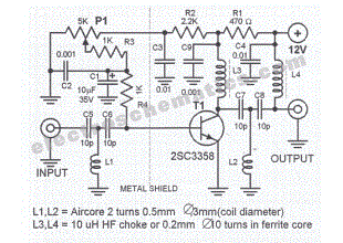 UHF Antenna Amplifier Circuit
