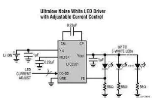 100mA Ultralow Noise LED Supply with Current Adjust