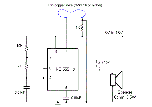Telephone line based audio muting and light on circuit