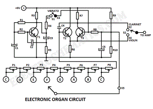 Electronic Organ Circuit