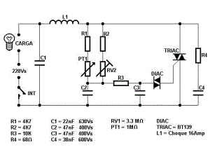 Light dimmer circuit