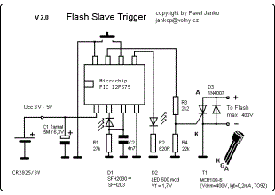 Digital Slave Flash Trigger PIC 12F675