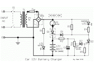 Car Battery Charger12V circuit and explanation