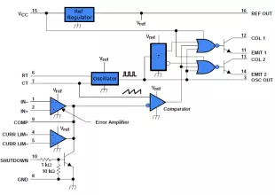 Simple PWM inverter circuit diagram using PWM chip SG3524