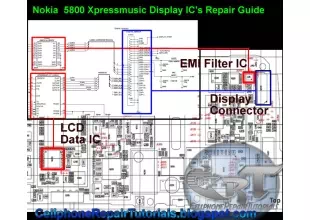 5800 Xpressmusic LCD Screen Display Problem Repair Procedure