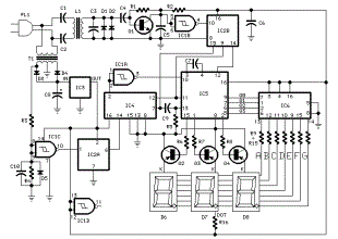 LM35 Digital Remote Thermometer circuit and explanation
