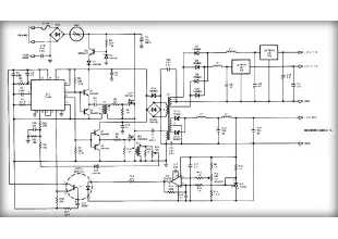 Multiple output switching power supply circuit Schematic Diagram