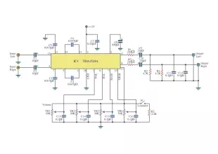 tone control circuit using tda1524a