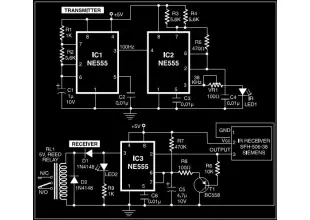 Proximity Detector Circuit Using NE555 PCB