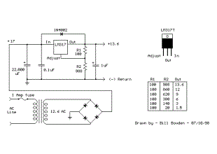 LM317T Variable Voltage Regulator