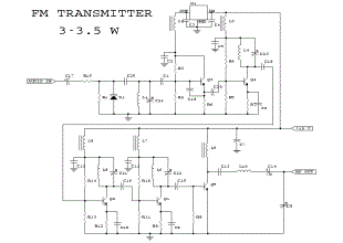 3W FM Transmitter Circuit