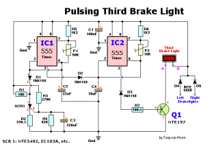Pulsing Third Brake Light Circuit