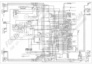 1972 Ford V8 alternator wiring diagram and voltage regulator