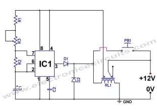 555 Low power Consumption Timer Circuit
