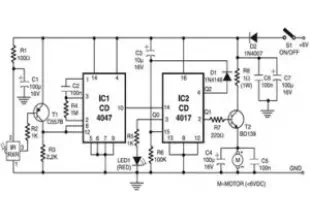 Double IC For Circuit an Infrared Toy Car Motor Controller
