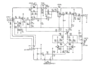 Boss SD-1 Super OverDrive guitar pedal schematic diagram