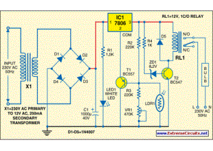 Automatic Light Controller Using 7806