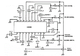 Bass-treble Tone Control Circuit With LM1035N IC