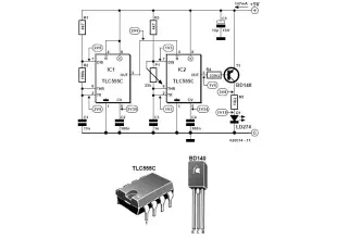 Infrared alarm barrier circuit