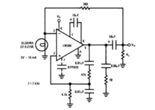 National LM386 Audio Power Amplifier Datasheet for Battery Operation