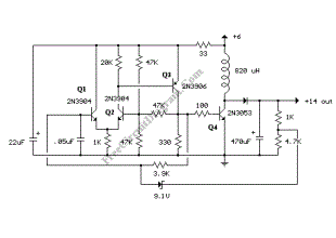 Transformerless Voltage Booster Circuit: A DC-DC Step-Up Switching Regulator Using Transistors