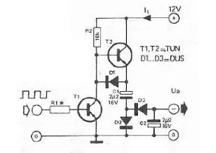 Voltage inverter circuit design electronic project
