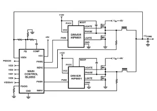 ISL6553 Microprocessor CORE Voltage Regulator 2 Phase Buck PWM Controller
