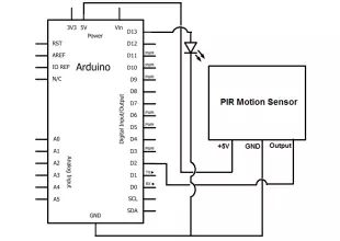 Arduino Motion Detector Circuit