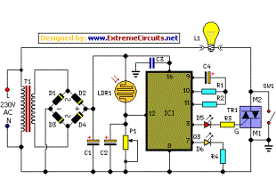 Midnight Security Light Circuit Schematic