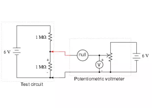 Potentiometric voltmeter