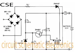 Variable charger circuit Schematic Diagram