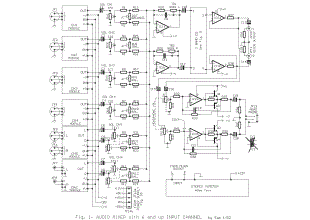 Audio Mixer 6 Channel circuit