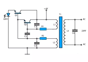 6V to 220V inverter schematic Schematic Diagram