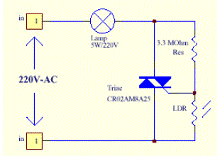 triac light switch circuit