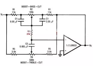 tone control circuit designed