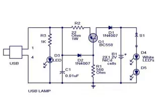 usb lamp circuit