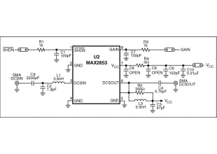 MAX2653 LNA with Gain-Step Retuned for GPS Applications